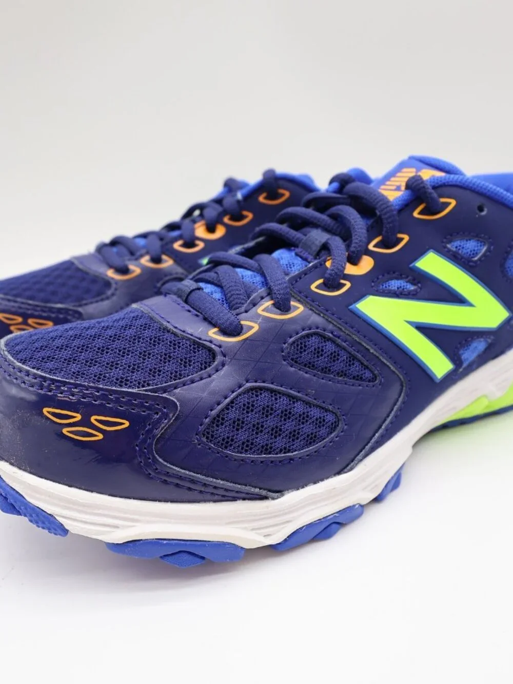 New Balance 680 Kids Running Shoes 4.5 Blue Mesh TechRide KR680BTY